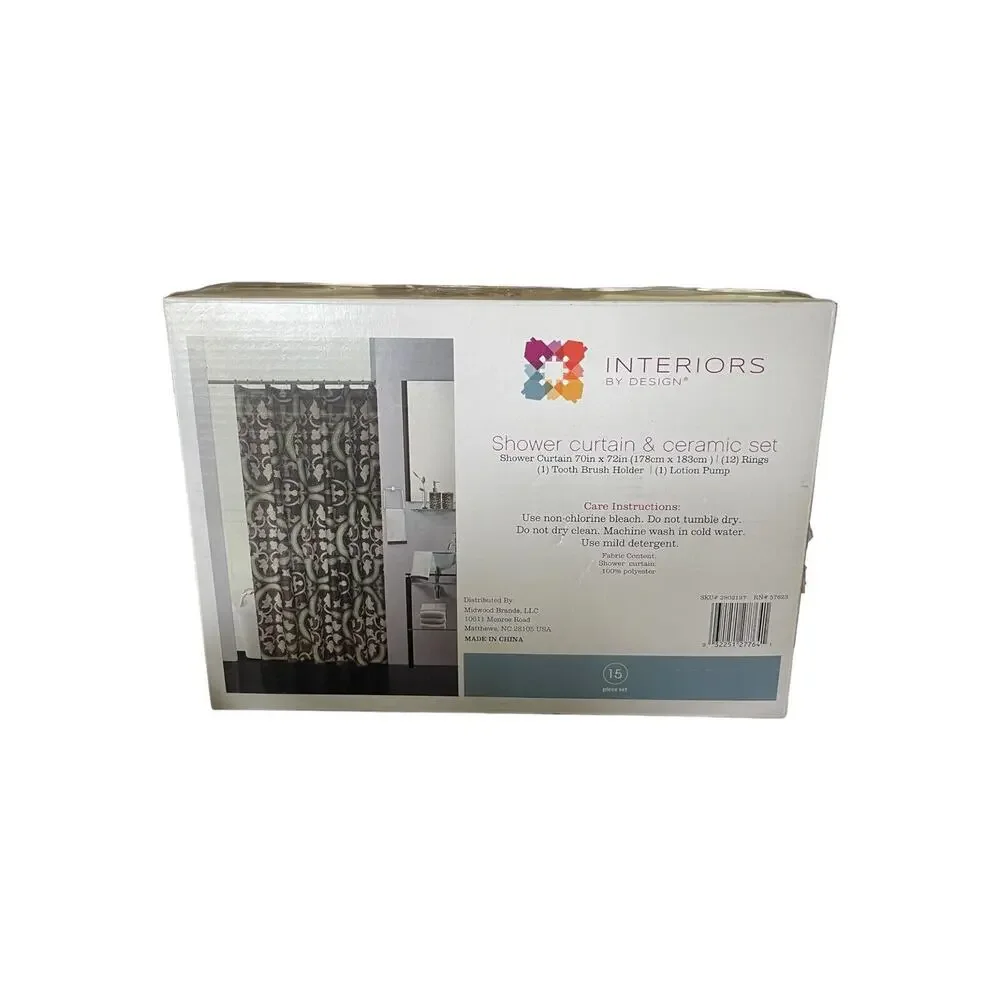 Interiors By Design shower curtain